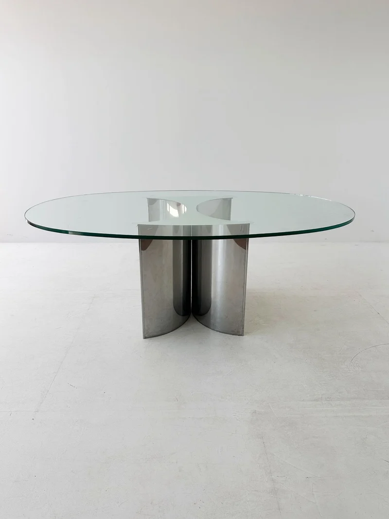 Tavolo da pranzo Giuseppe Raimondi per CristalArt, 1973