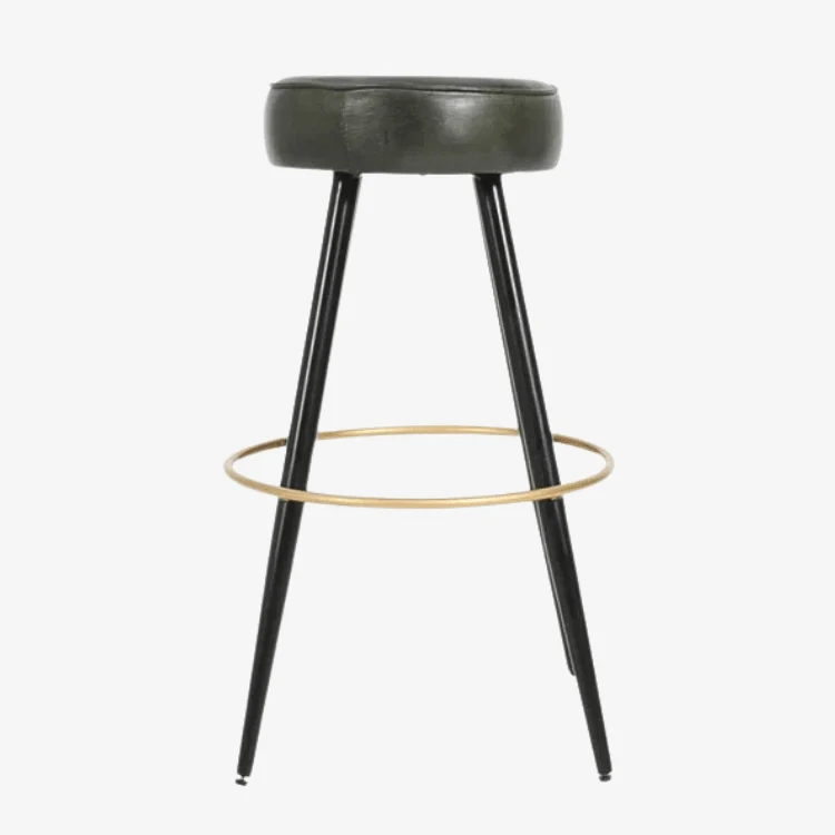 Taburete de bar vintage cuero Timba