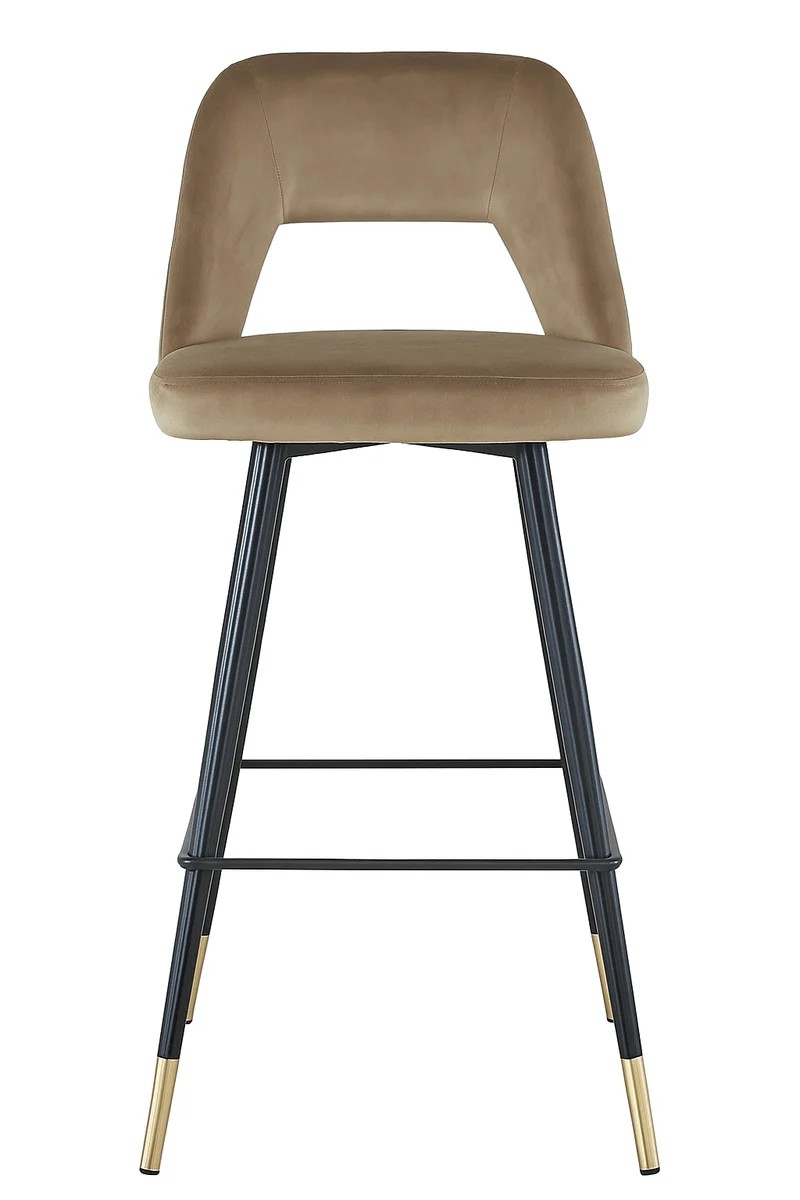 Pack 4 Taburetes de bar velvet Zaima