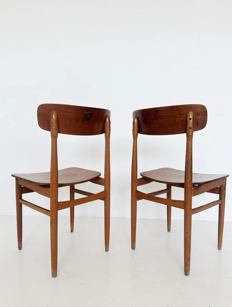 Coppia sedie legno