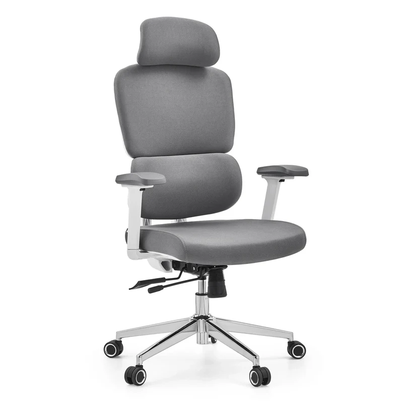 Ergomy WF 2 | Tessuto | Struttura: Bianco - Sedia da ufficio professionale