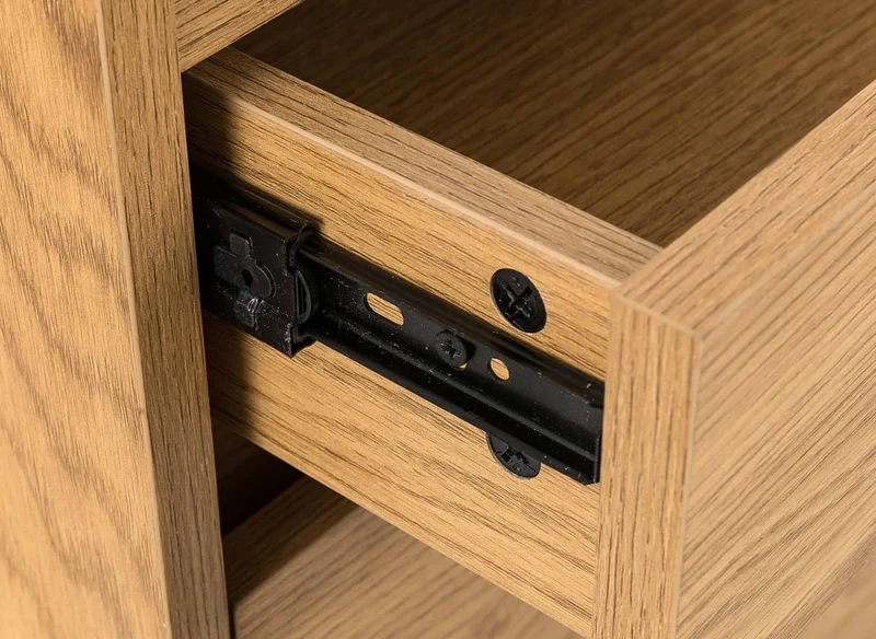 Cassettiera SACHA a 5 cassetti in legno color rovere