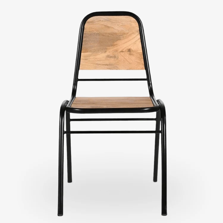 Silla de comedor industrial madera Louri