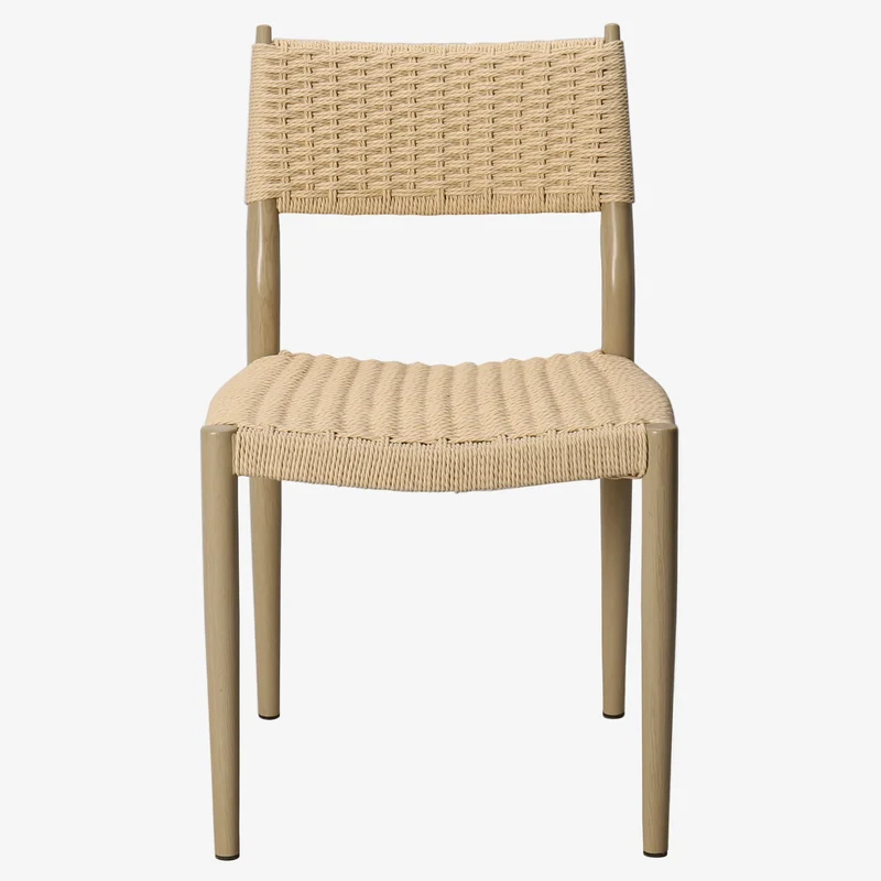 Silla de comedor acero y cuerda Leiva