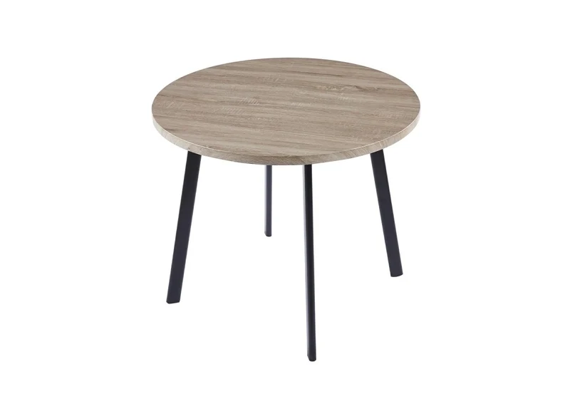 Set tavolo da pranzo in legno grigio chiaro con 4 sgabelli grigi IRINA