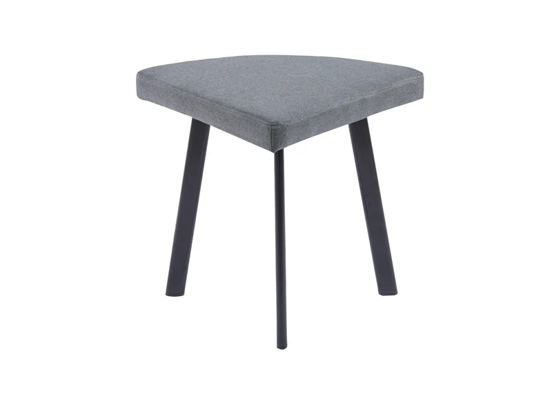 Set tavolo da pranzo in legno grigio chiaro con 4 sgabelli grigi IRINA