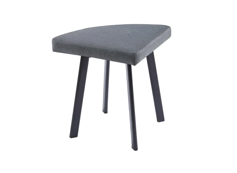 Set tavolo da pranzo in legno grigio chiaro con 4 sgabelli grigi IRINA
