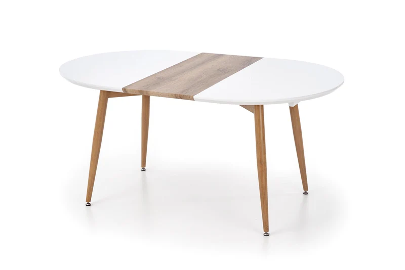 Tavolo allungabile per 4/8 persone bianco/rovere Eddy 120/200x100 cm