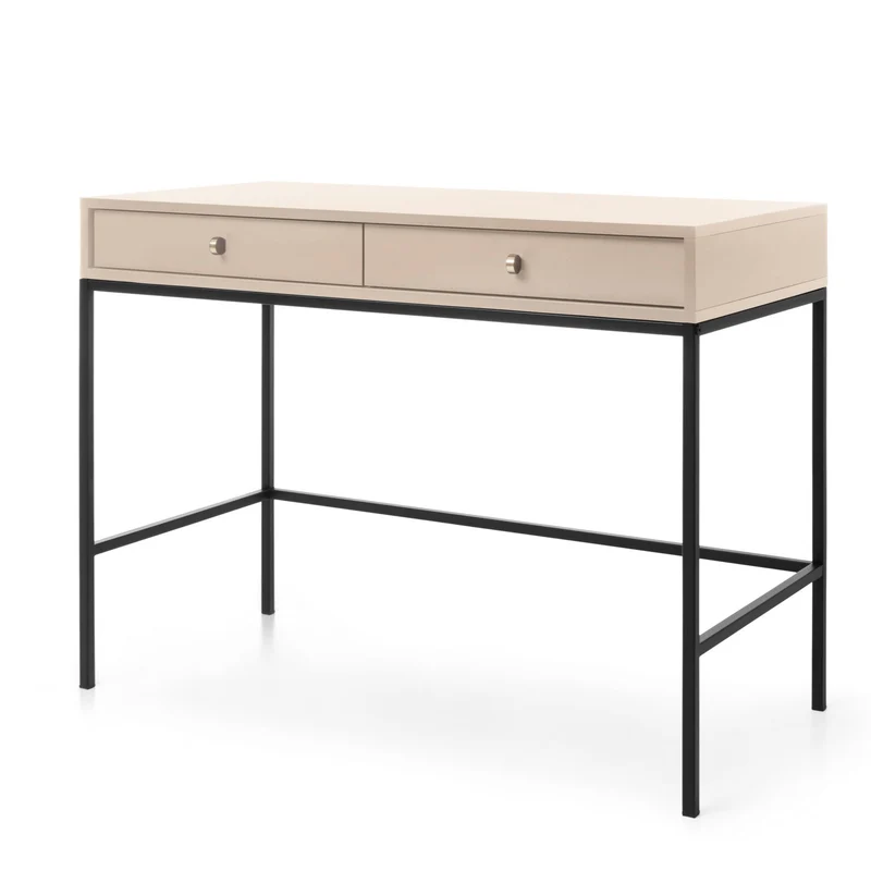 Consolle ingresso 2 cassetti in legno laminato Canterno 104x77 cm