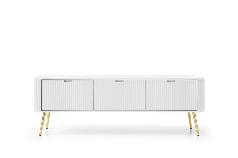 Mobile TV 3 ante con gambe in metallo Calisio 168x56 cm