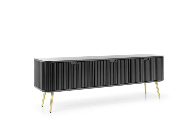 Mobile TV 3 ante con gambe in metallo Calisio 168x56 cm