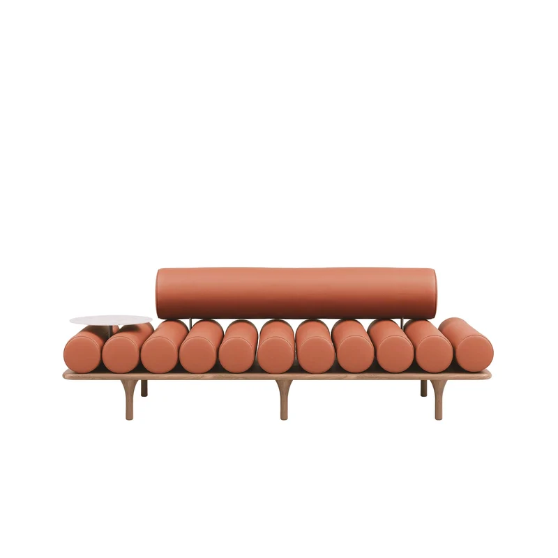 Chaise Lounge FIVE TO NINE with Backrest by Studio Pepe for Tacchini