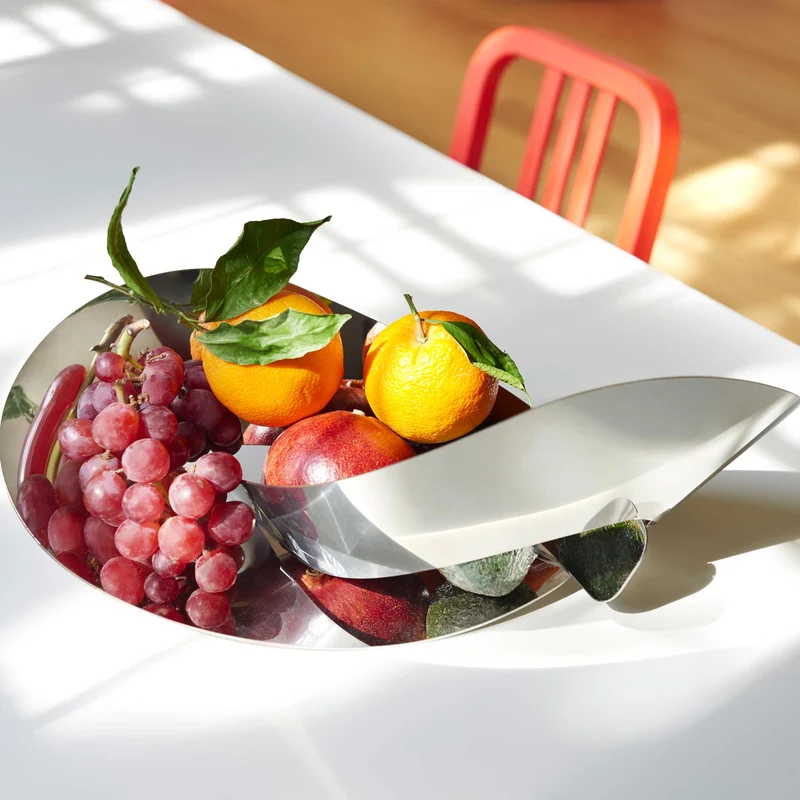 Fruit Bowl Centrepiece FLAT KNOT Steel by Ronen Kadushin for Cyrcus Design
