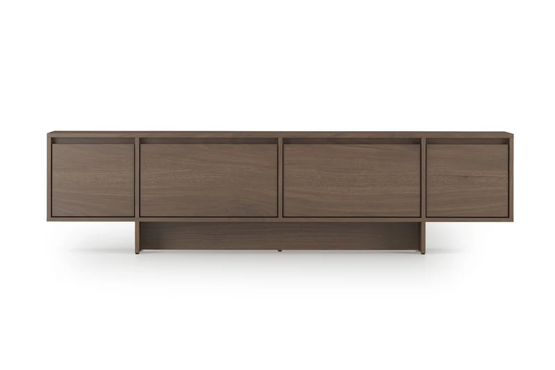 Mobile TV 4 ante in legno laminato Enha 180 x 39 cm