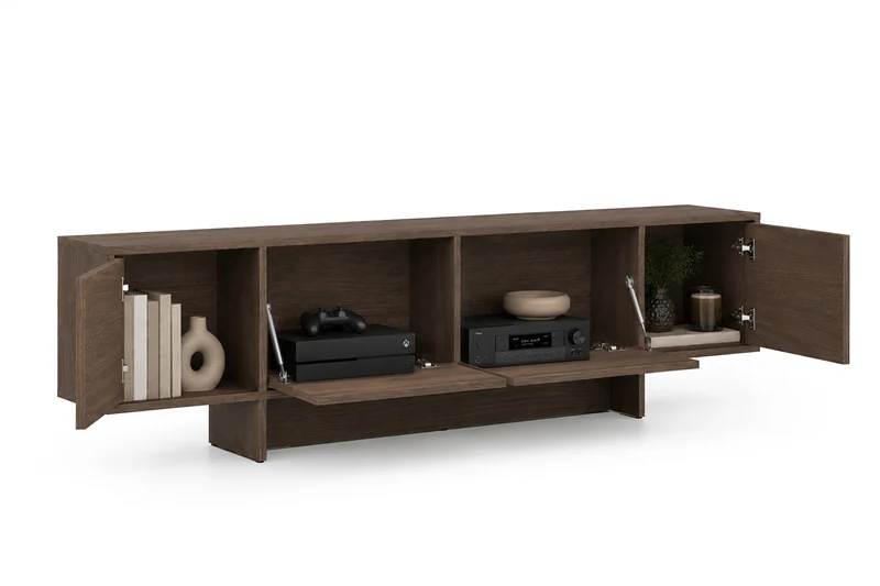 Mobile TV 4 ante in legno laminato Enha 180 x 39 cm