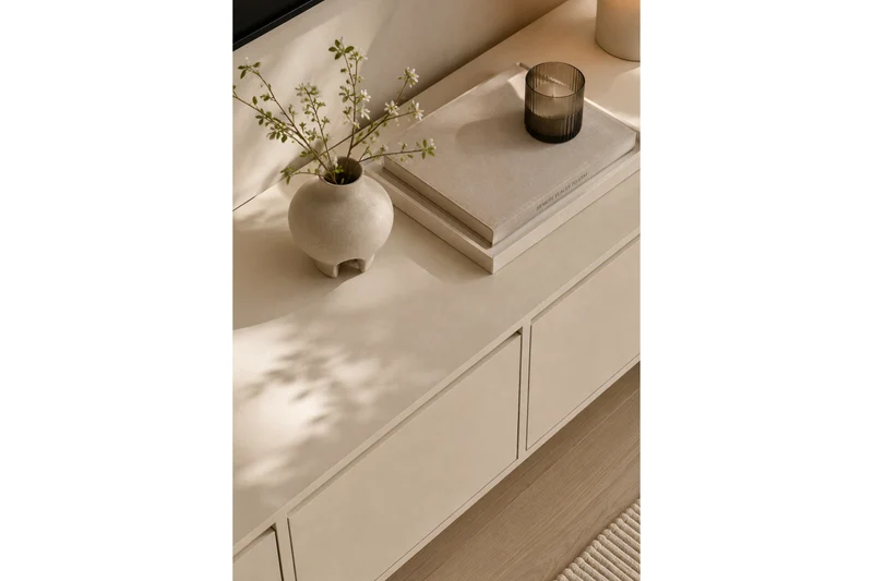 Mobile TV 4 ante in legno laminato Enha 180 x 39 cm