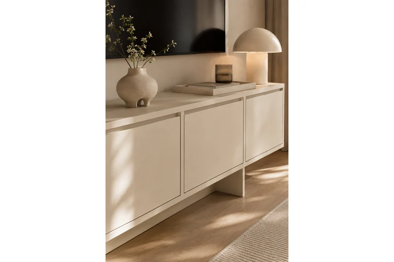 Mobile TV 4 ante in legno laminato Enha 180 x 39 cm