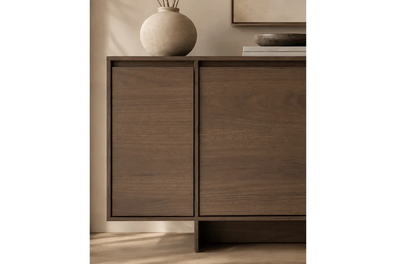 Madia 4 ante in legno laminato Enha 180 x 39 cm