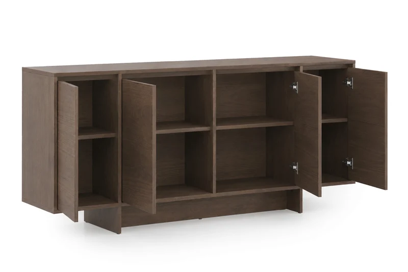 Madia 4 ante in legno laminato Enha 180 x 39 cm