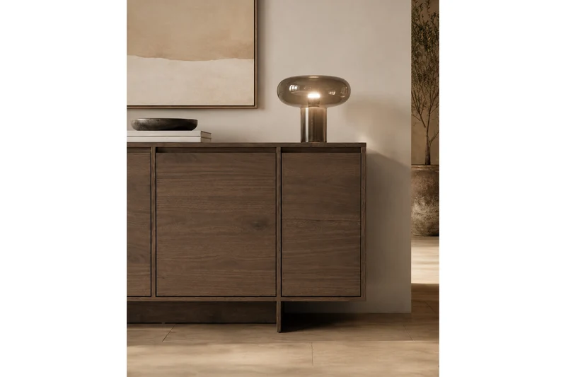 Madia 4 ante in legno laminato Enha 180 x 39 cm