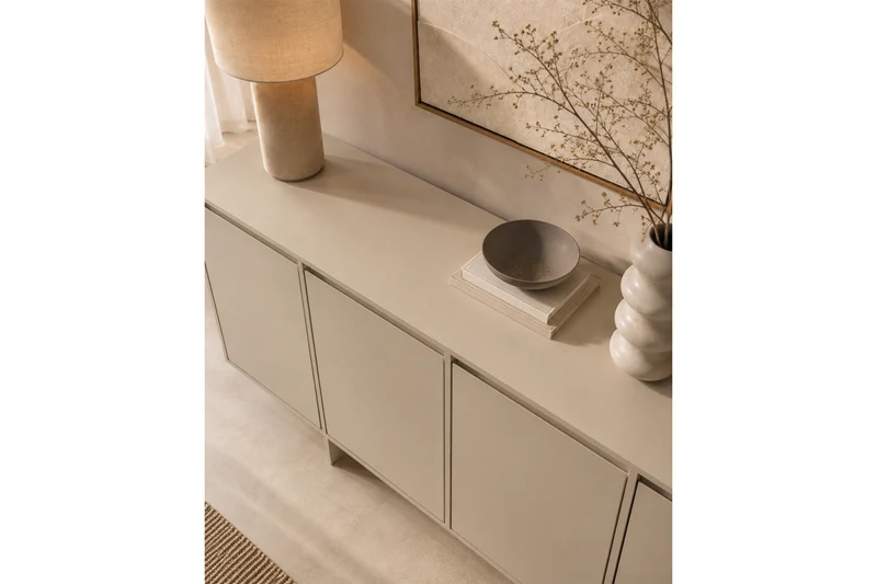 Madia 4 ante in legno laminato Enha 180 x 39 cm