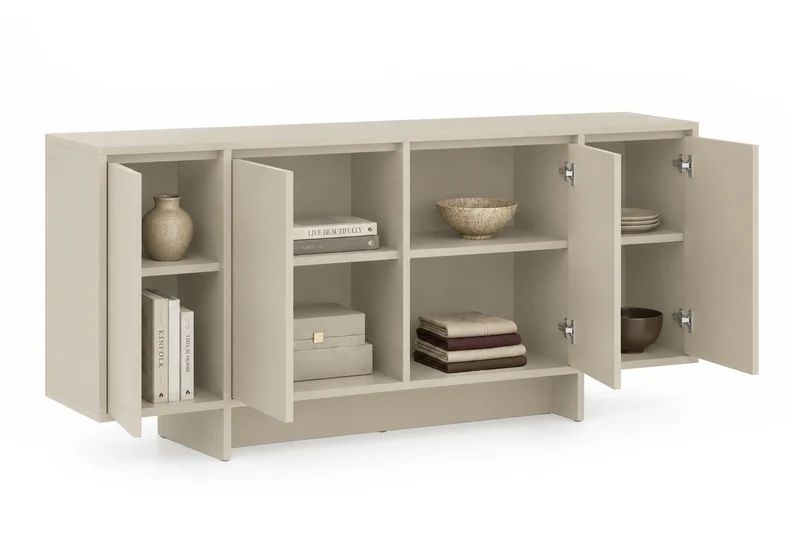 Madia 4 ante in legno laminato Enha 180 x 39 cm
