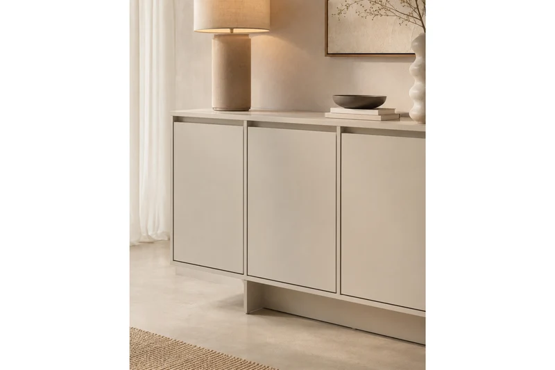 Madia 4 ante in legno laminato Enha 180 x 39 cm