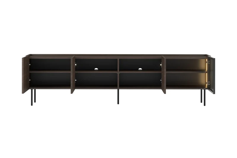Mobile TV 4 ante con piede in metallo Ohra 220 x 40 cm