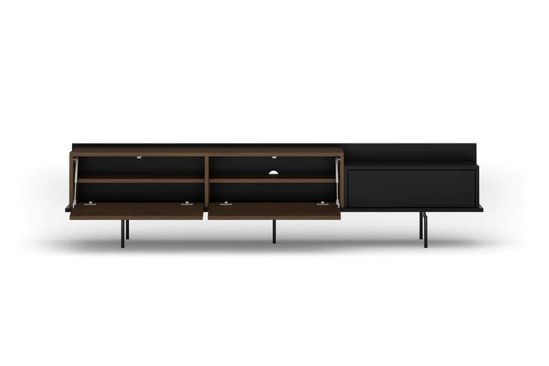 Mobile TV 4 ante e 1 cassetto in metallo Zoa 200 x 47 cm