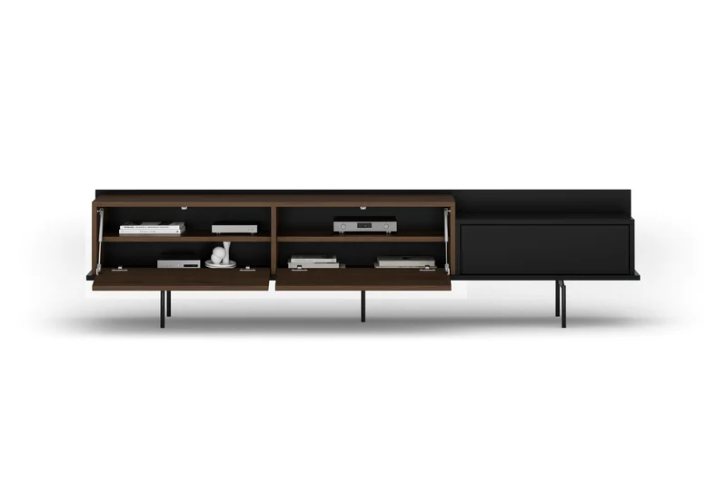 Mobile TV 4 ante e 1 cassetto in metallo Zoa 200 x 47 cm