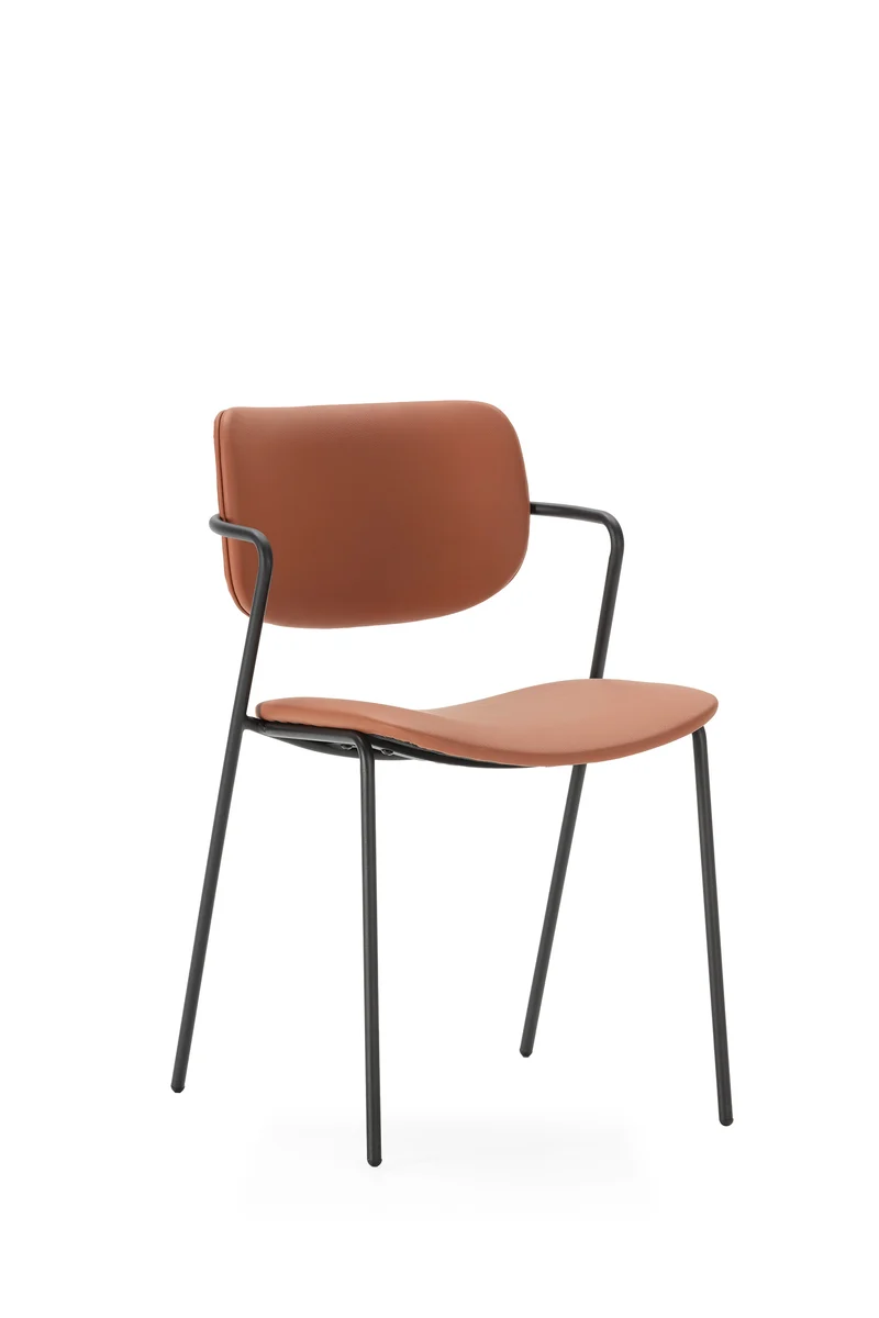 Set di 2 sedie con gamba in metallo Malyka 49x79 cm