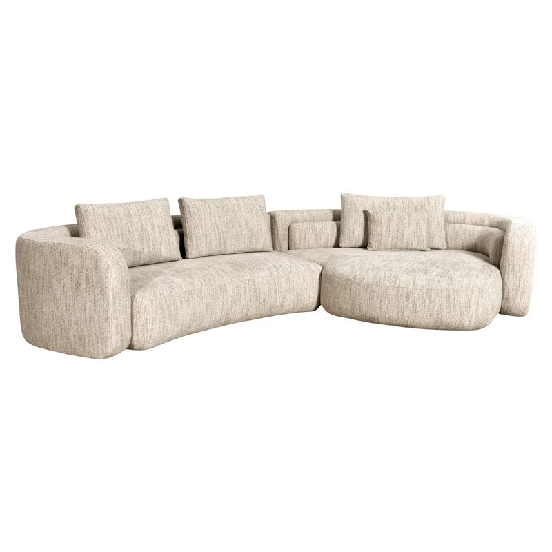 Richmond Interiors Sofa Angusto natural softweave lounge right