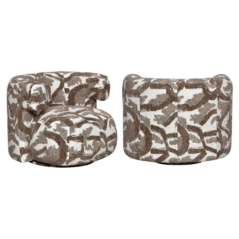 Richmond Interiors Lounge Stuhl Talley brown nature swivel