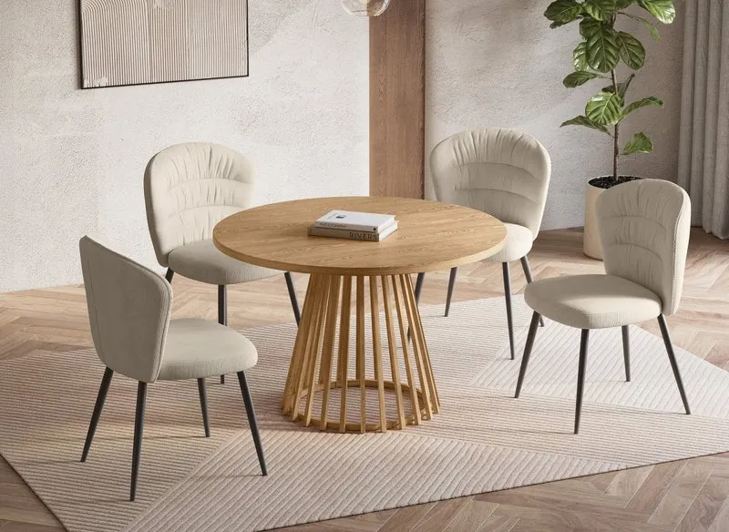 Tavolo da pranzo rotondo di design HIBEA