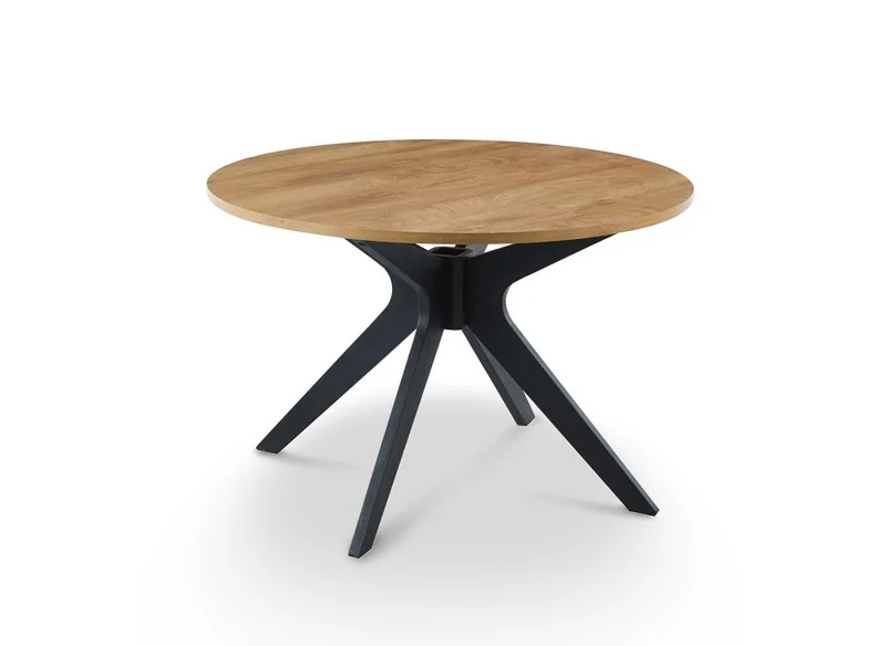 Tavolo da pranzo rotondo di design color rovere NOVEA