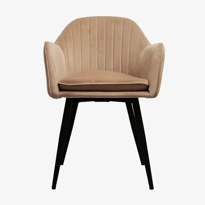 Silla de comedor terciopelo Velur-Beige
