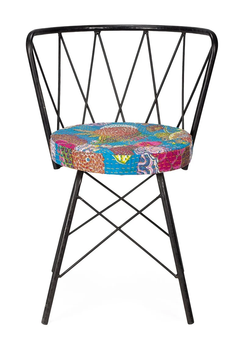 Silla vintage patchwork Zonica