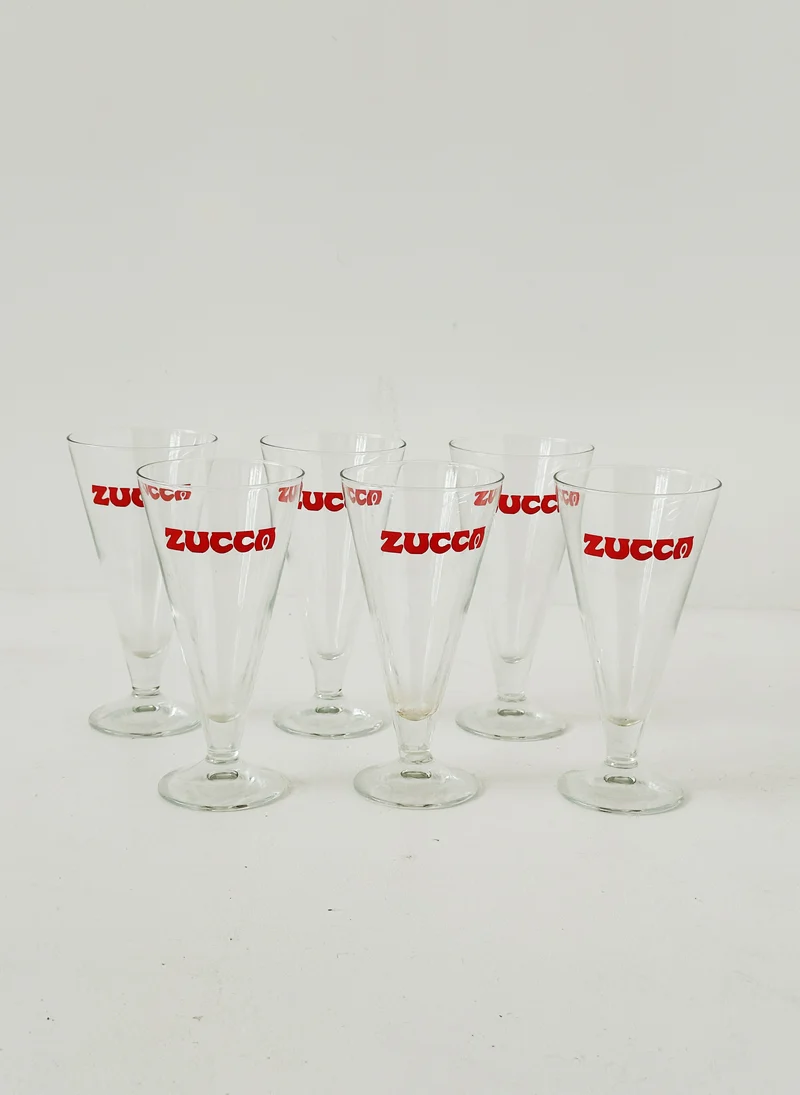 set da 6 bicchiri zucca a tulipano