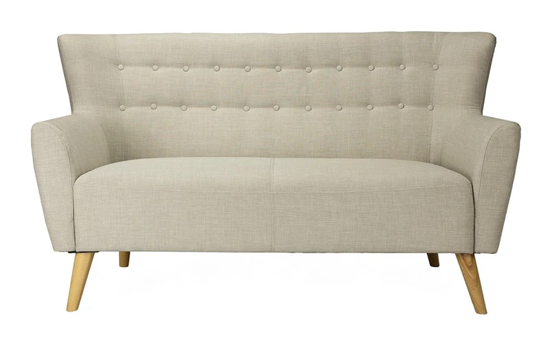 Sofá nórdico 2 plazas Vera beige