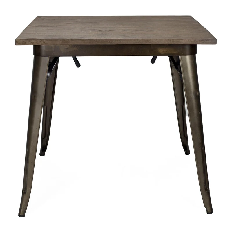 Mesa de comedor industrial 80x80 Tolux Plegable