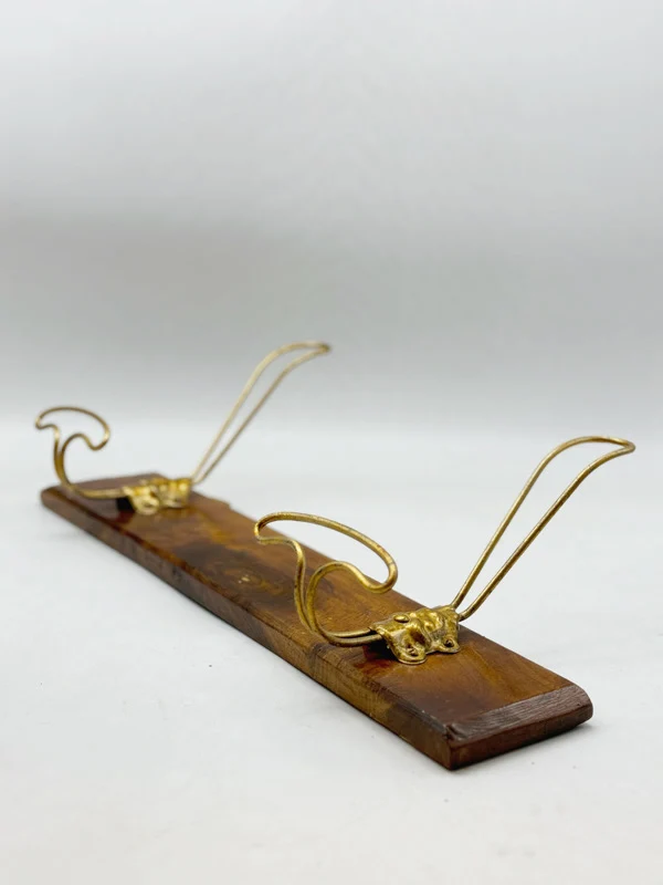 Appendiabiti legno e ottone
