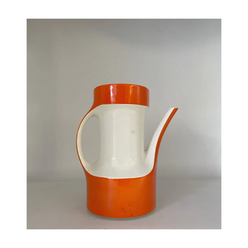 Caraffa arancione e bianca