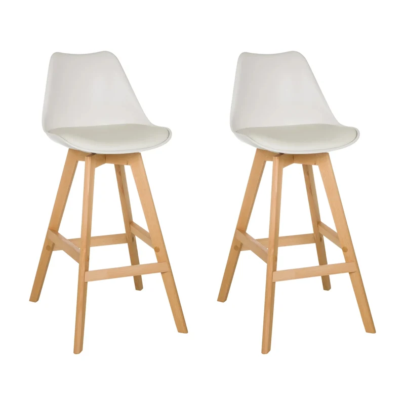 SCANDI HIGH | Confezione da 2 / 2 sedie - Sgabello da bar
