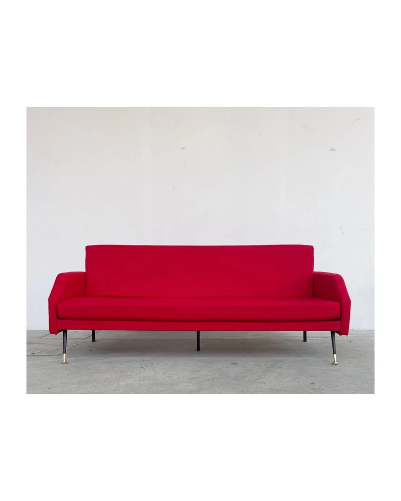 Divano letto rosso
