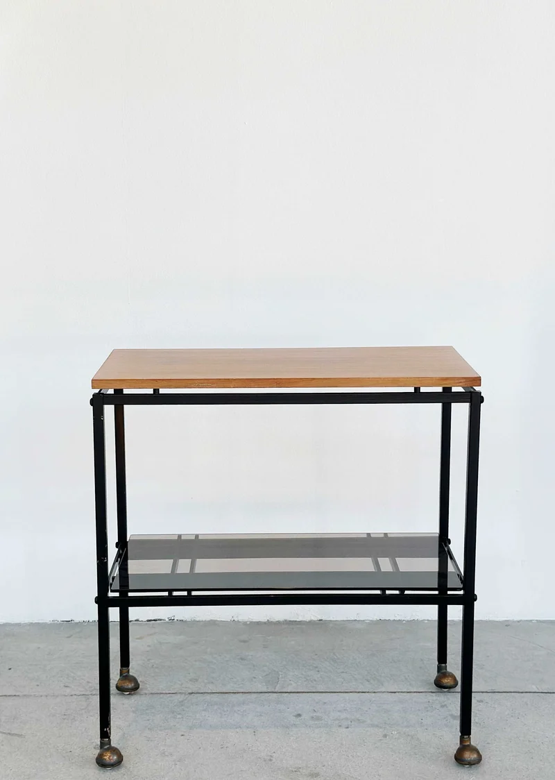 Carrello in legno e metallo