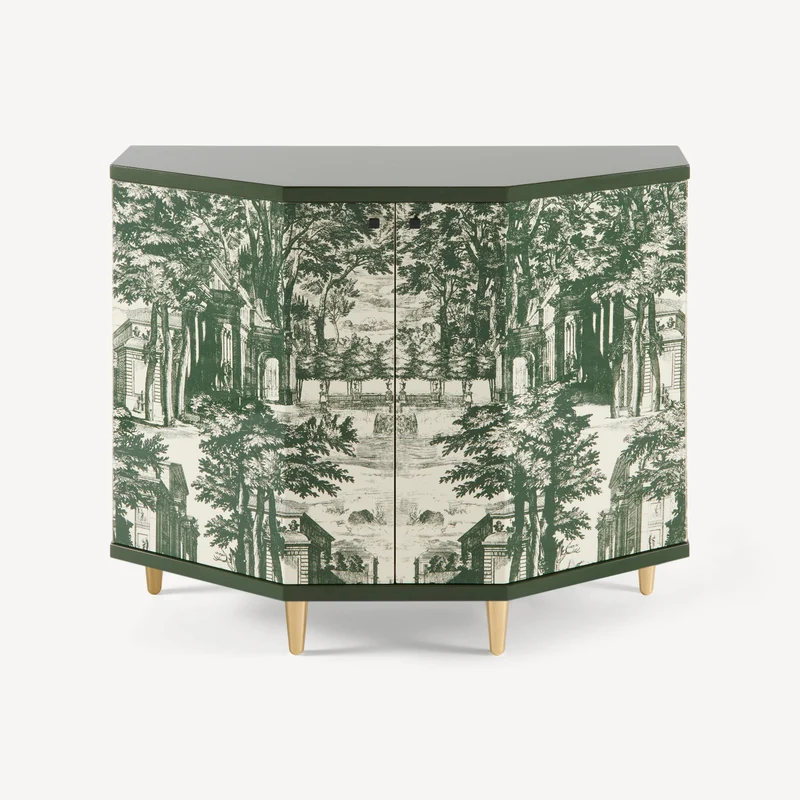 Small cabinet polyhedric Giardino Settecentesco