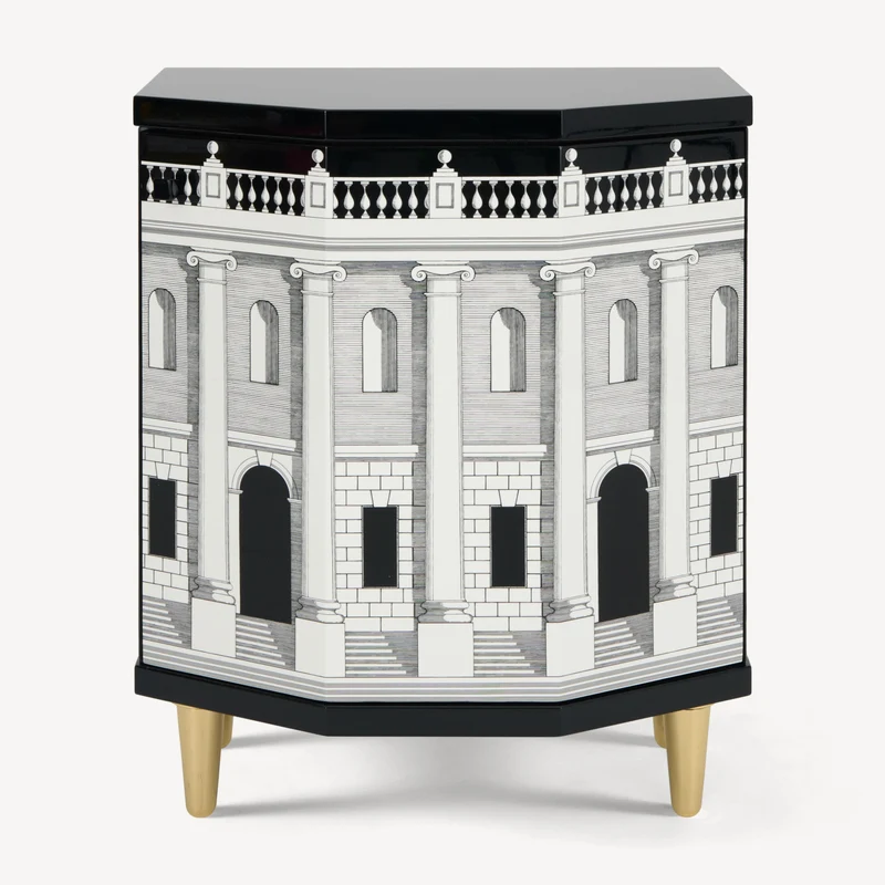 Polyhedric bedside table Casa con Colonne