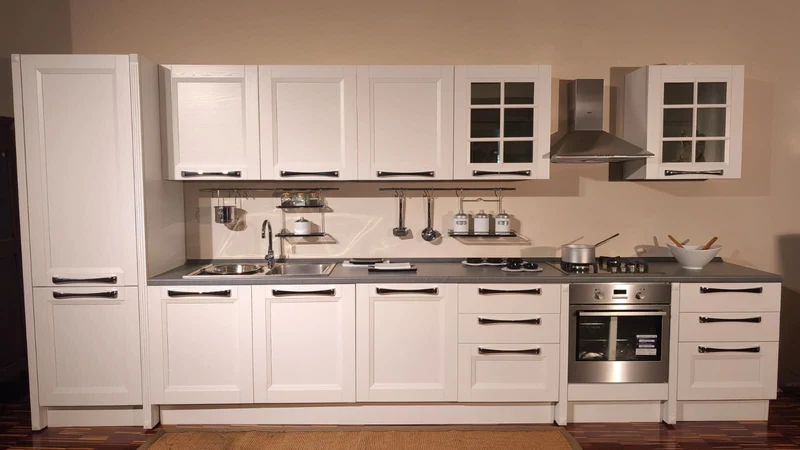 Cucina lineare country classic modello "Ylenia" By Aran