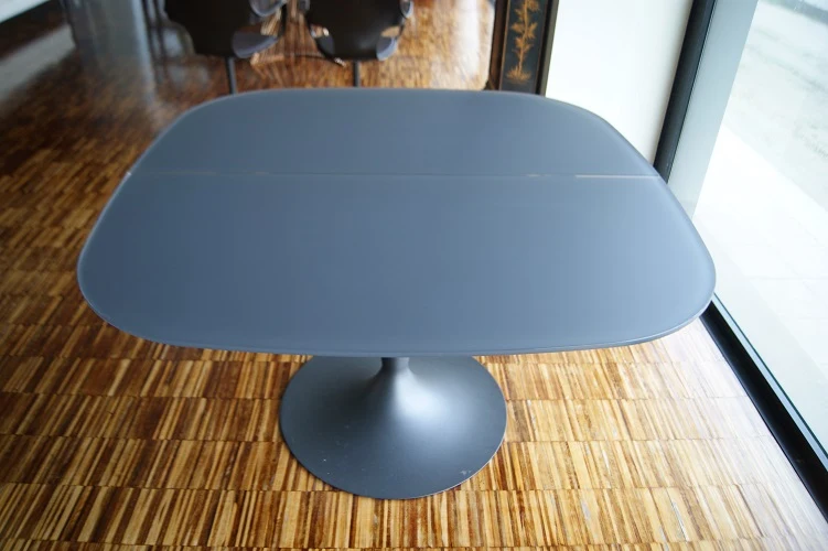 Tavolo quadrato allungabile "Bravo" By Ozzio in vetro temperato prezzo scontato outlet