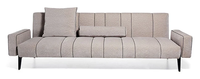 Divano moderno design "Italo" By Vibieffe in pelle martellata Scontato Outlet